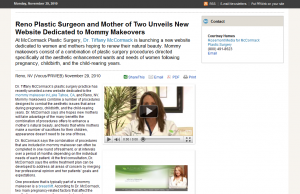 Reno NV Tahoe CA Plastic Surgeon Mommy Makeover
